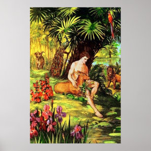 Poster Genèse 2 Dieu fait le premier homme