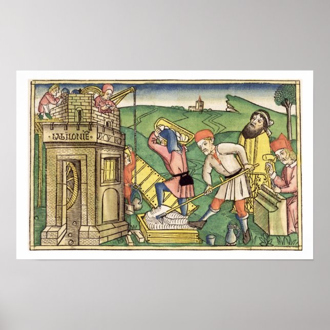 Poster Genesis 11 1-9 Building La Tour de Babel (Devant)