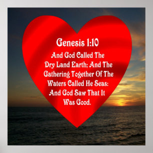 Poster Genesis 1 10 Seas —POSTER IMPRIMER