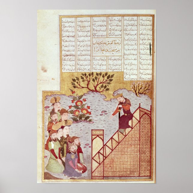 Poster Genghis Khan s'adresse à une congrégation (Devant)