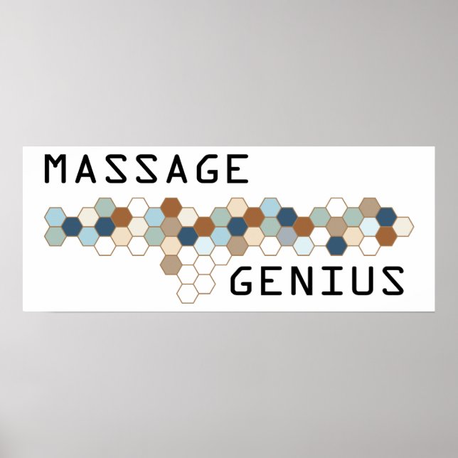 Poster Génie du massage (Devant)