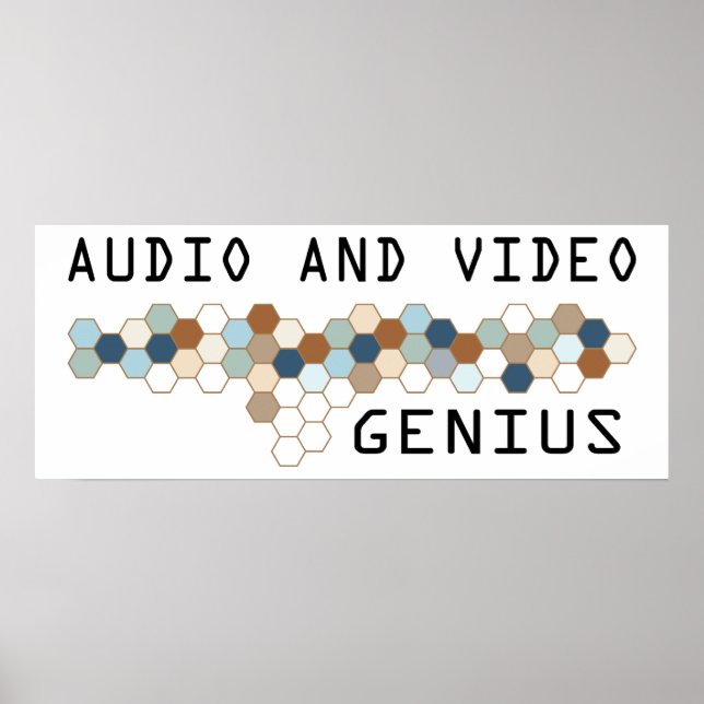 Poster Genius audio et vidéo (Devant)
