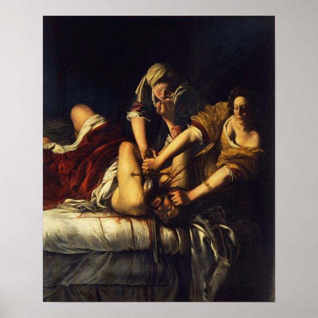 Poster Gentileschi - Giuditta Decapita Oloferne (Devant)