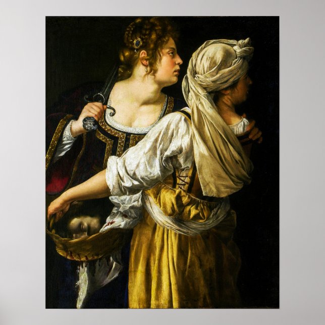 Poster Gentileschi - Judith (Devant)