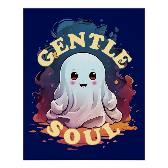Poster Gentl Soul Kawaii Ghost (Devant)