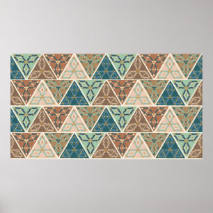Poster Geo Step extérieur Motif géométrique
