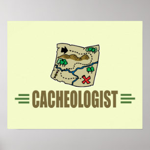 Poster Geocaching humoristique