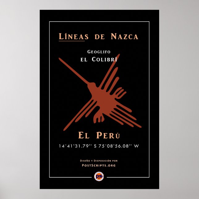 Poster Geoglyphes de Nazca (Devant)