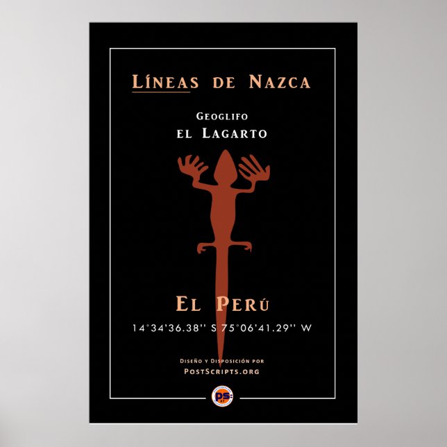 Poster Géoglyphes Nazca (Devant)