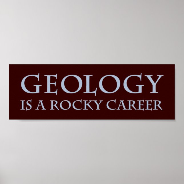 Poster Géologie : Rocky Career (Devant)