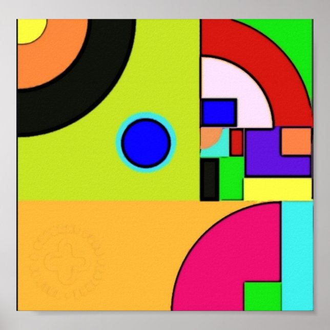 Poster. Geometric design. Golden ratio Poster (Vorne)
