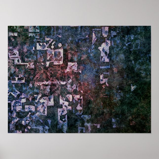 Poster Geometric Mosaic Abstract  (Devant)