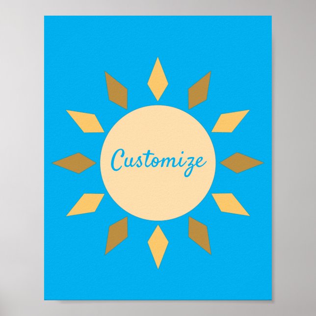 Poster Geometric Sun Circle Thunder_Cove (Devant)