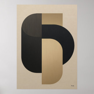 Poster Géométrie architecturale de luxe n° 03 – Art Japan