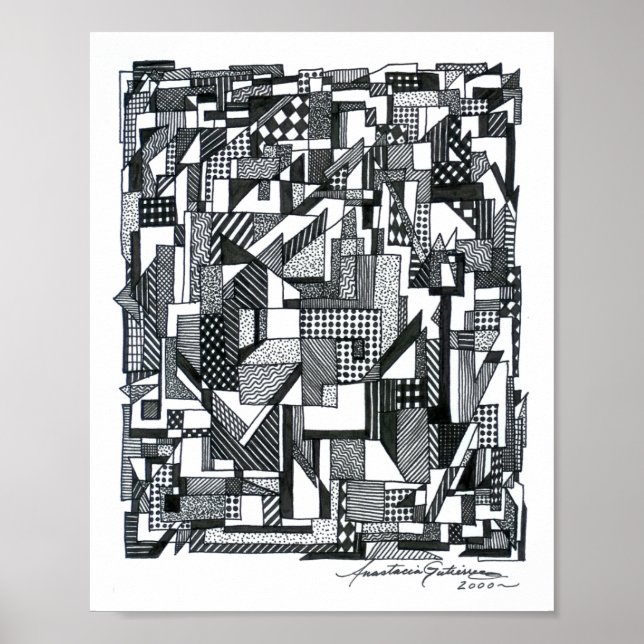 Poster Géométrie émergente (Devant)