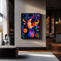 Géométrie Expressionniste Colibri – Art Vibrant