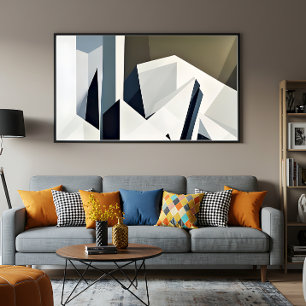 Poster Géométrie Facettée Minimaliste
