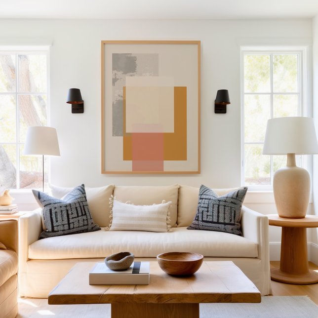 Poster Géométrie minimaliste Carré (Créateur téléchargé)