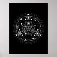 Géométrie sacrée de style occulte foncé