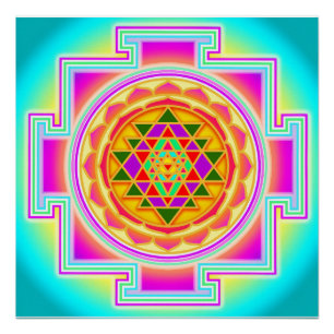 Poster Géométrie sacrée Sri Yantra