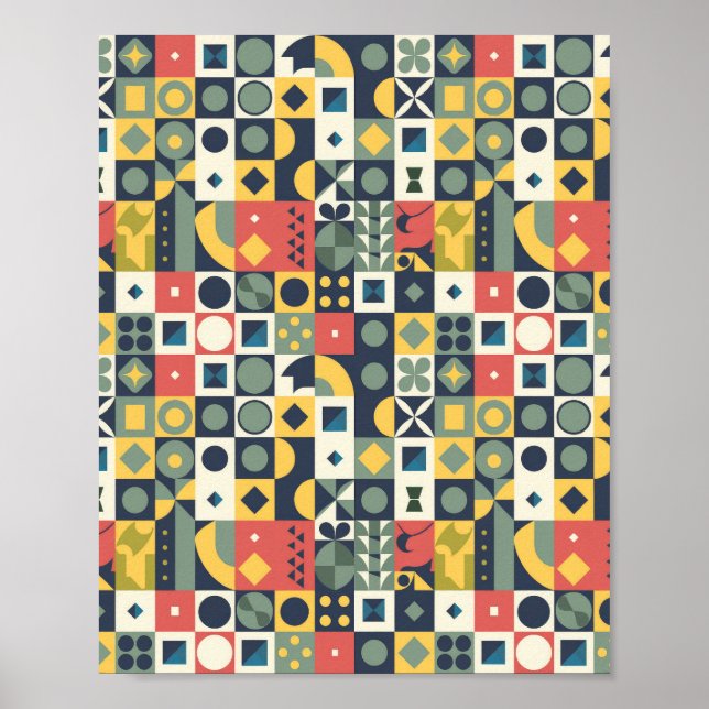 Poster Géométrique (Devant)