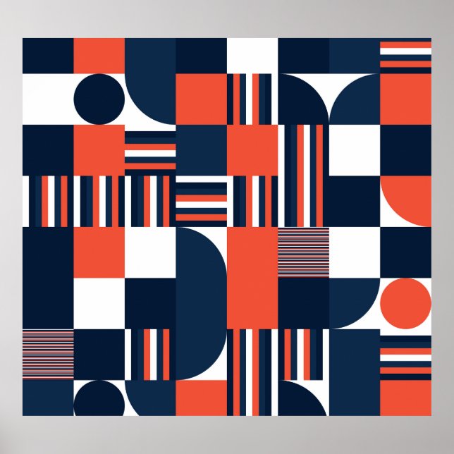 Poster Géométrique créative : Conception moderne et trans (Devant)