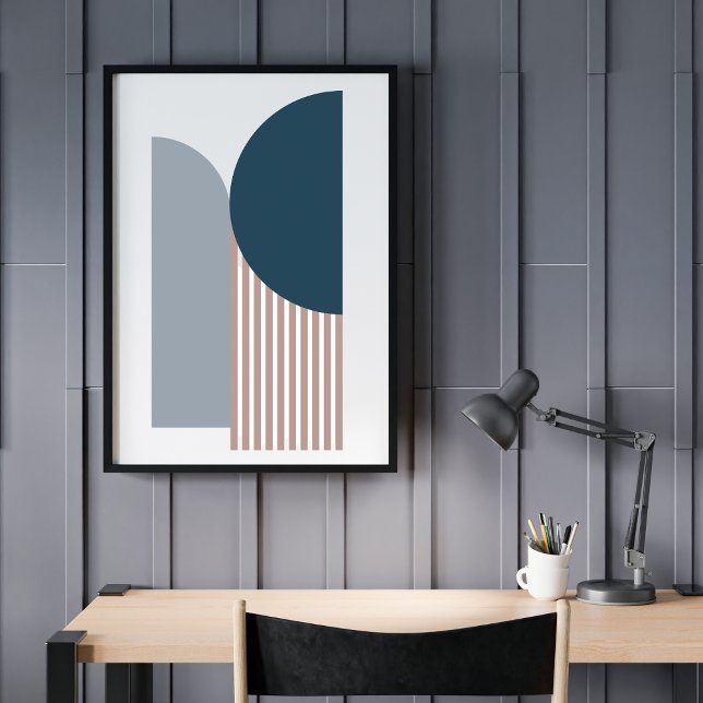 Poster Géométrique Moderne Abstrait Contemporain (Créateur téléchargé)