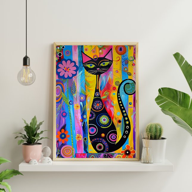 Poster géométrique nordique Abstrait (Matte) 12x18 (Créateur téléchargé)