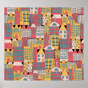 Poster Géométrique triangulaire : Arrière - plan Abstrait