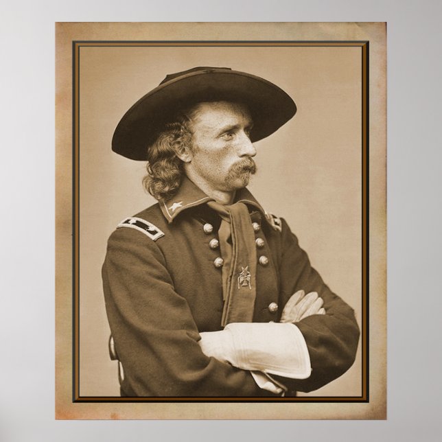 Poster George Armstrong Custer 1876 Photographie (Devant)