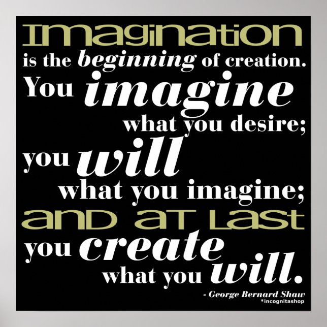 Poster George Bernard Shaw Citation (Devant)