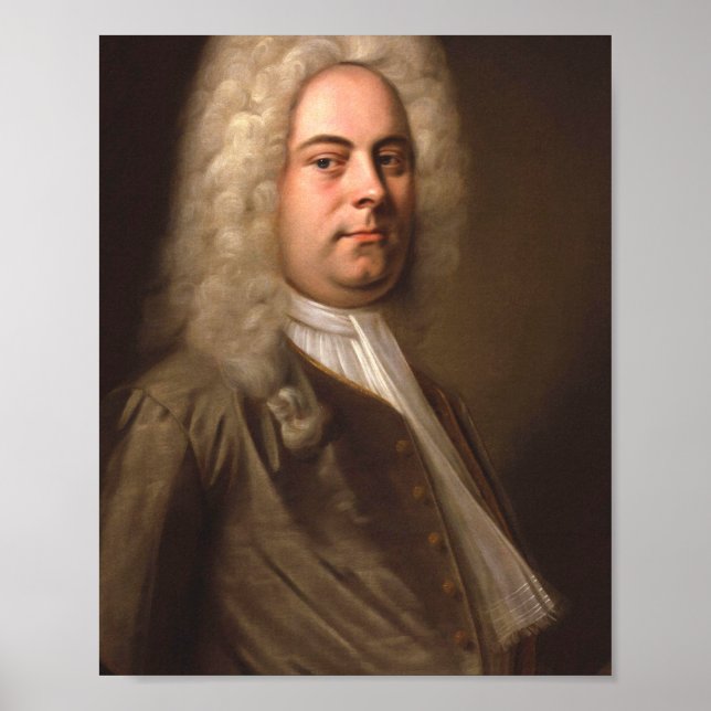 Poster George Frideric Handel Portrait (Devant)