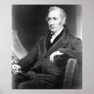 Poster George Stephenson, gravé par Charles Turner