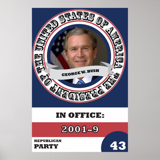 Poster George W. Bush (Devant)