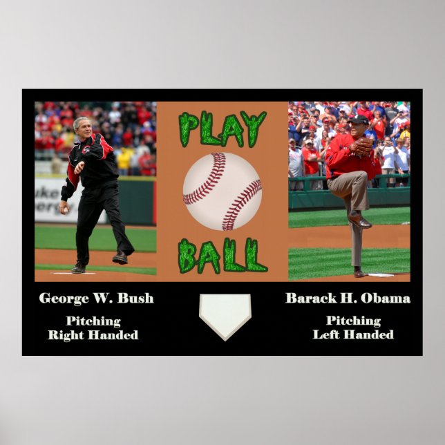 Poster George W Bush contre Barack Obama (Devant)