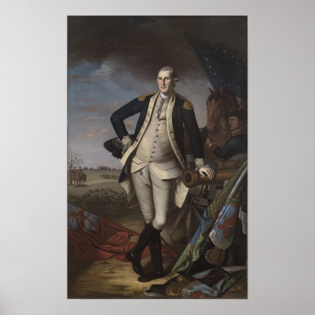 Poster George Washington à la bataille de Princeton, 1781 (Devant)