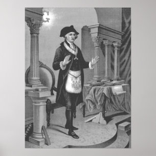 Poster George Washington dans Regelia maçonnique 2