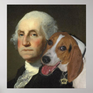 Poster George Washington et son Foxhound