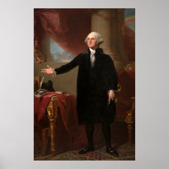 Poster GEORGE WASHINGTON par Gilbert Stuart (Lansdowne) (Devant)