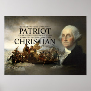 Poster George Washington, patriote chrétien