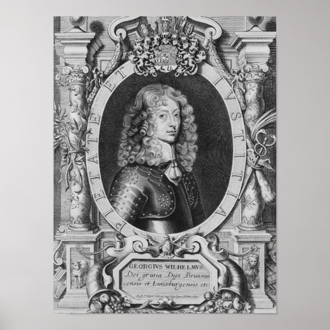 Poster George William Duke de Braunschweig-Luneberg (Devant)