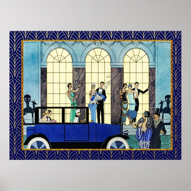 Poster Georges Barbier - Au Revoir (Devant)