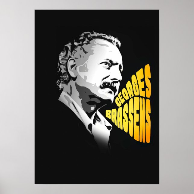 Poster Georges Brassens (Devant)