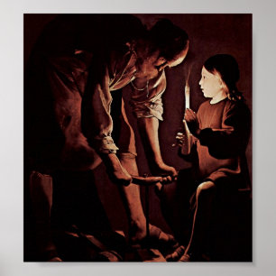 Poster Georges de La Tour - St Joseph comme charpentier