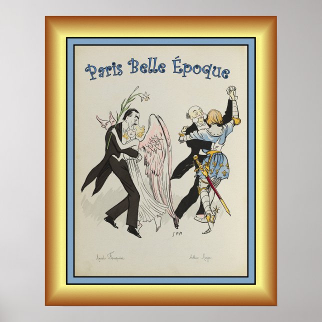 Poster Georges Goursat ~ Paris Belle Époque ~1913 ~ (Devant)
