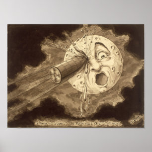 Poster Georges Méliès – Le Voyage dans la lune – 19