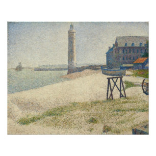 Poster Georges Pierre Seurat le phare chez Honfleur