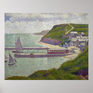 Poster Georges Pierre Seurat Port à Port-en-Bessin