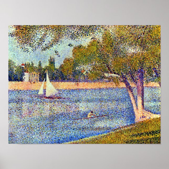 Poster Georges Seurat La Seine et la Grande Jatte (Devant)