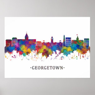 Poster Georgetown Guyana Skyline